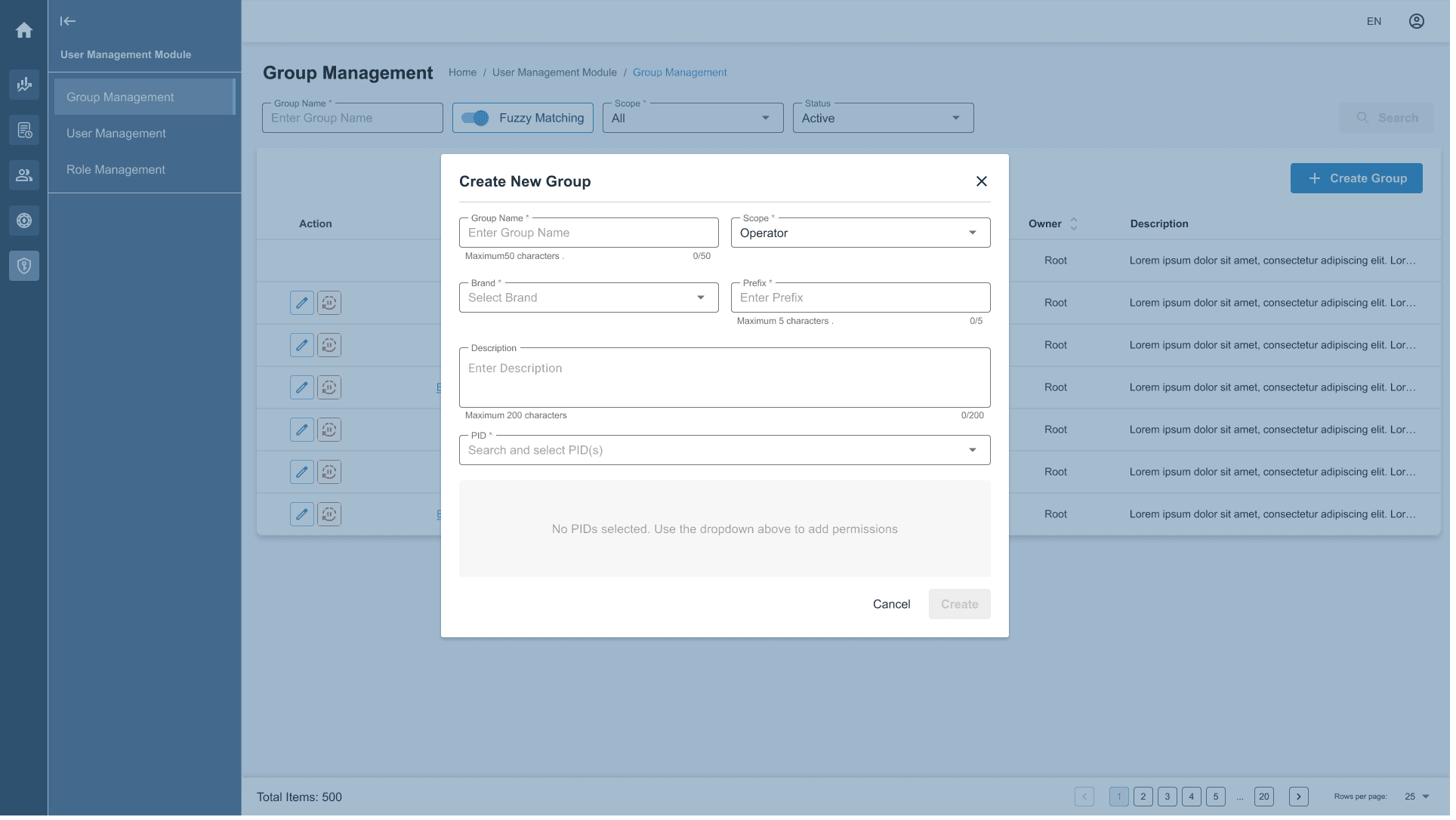 Odd Type Management